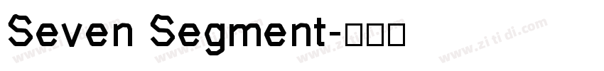 Seven Segment字体转换